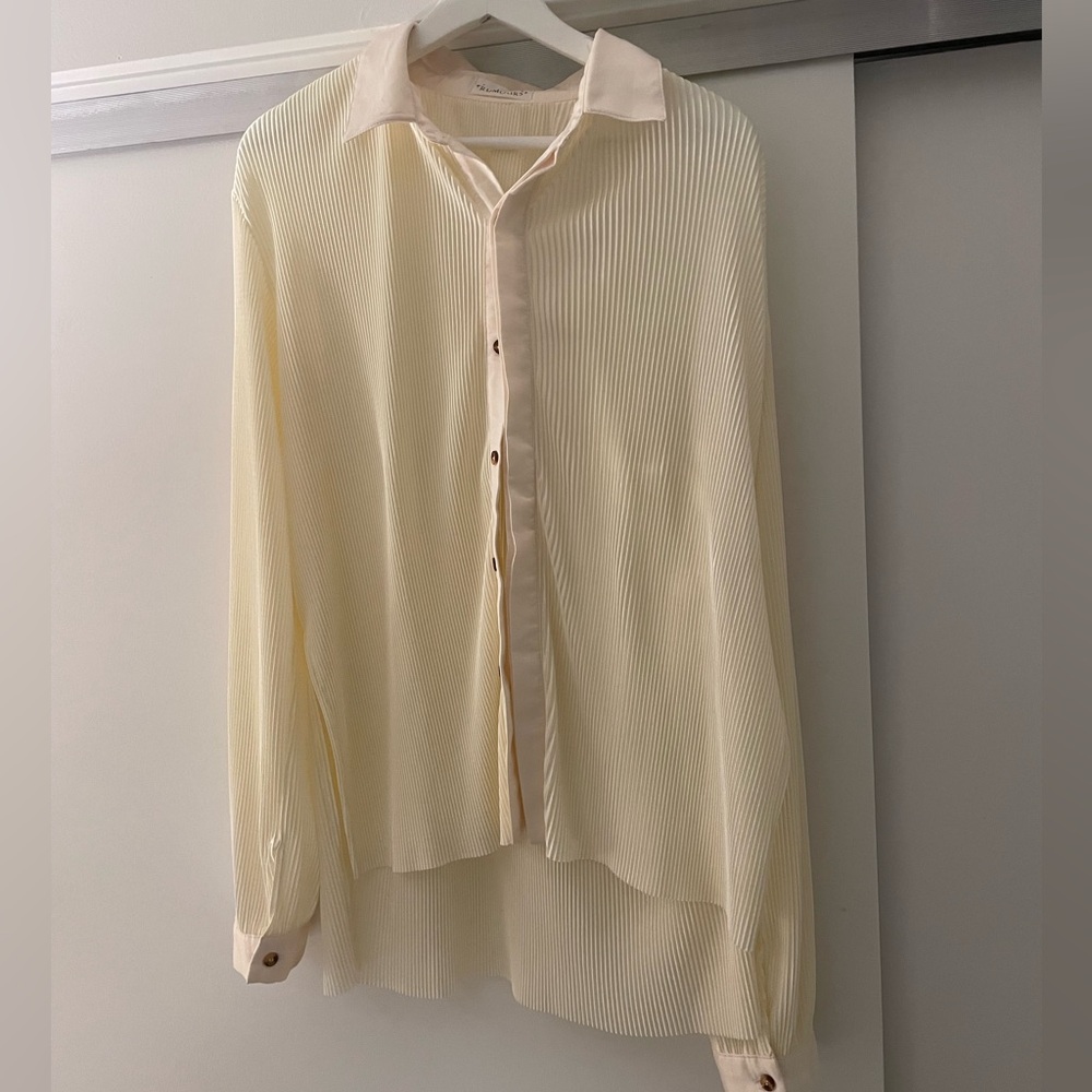 Cream Button Down Shirt